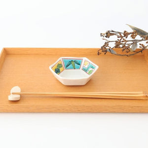 Biseki Kiln Hexagonal Bowl Shochikubai | Kobachi Kutani Ware