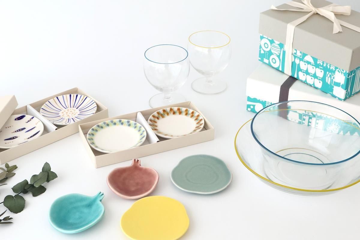[Pair Set]POTPURRI Small Plates Set Pomegranate Design