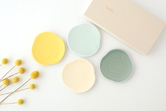 [Set of 4]POTPURRI  Small Plates Set Clouds