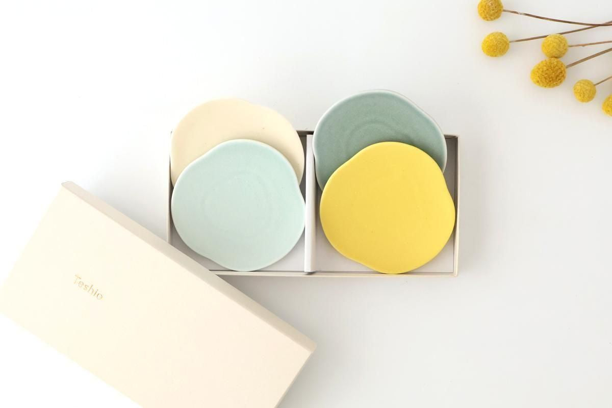[Set of 4]POTPURRI  Small Plates Set Clouds