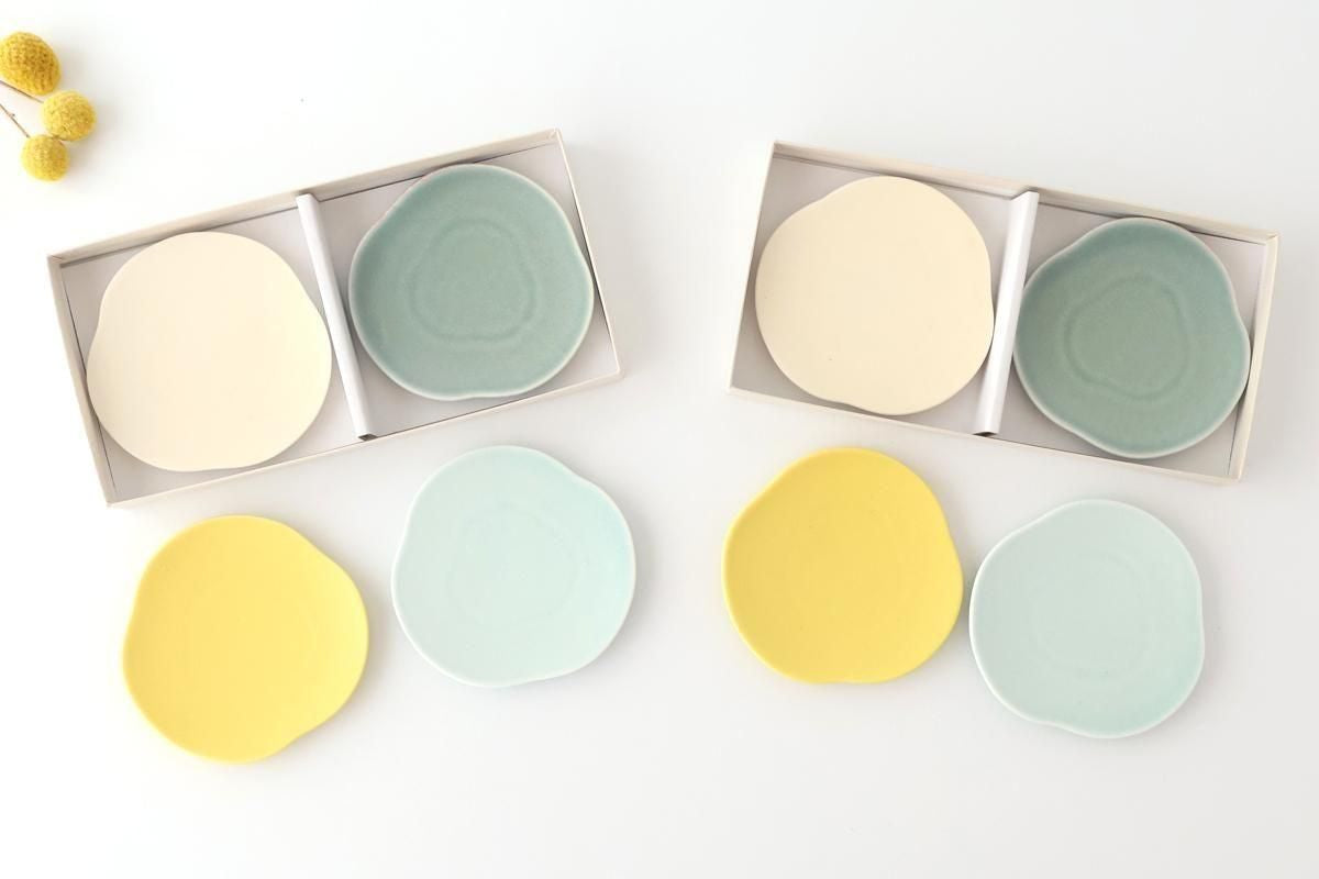[Set of 4]POTPURRI  Small Plates Set Clouds