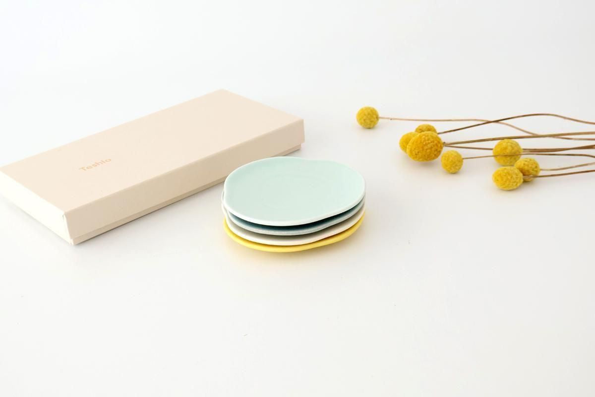 [Set of 4]POTPURRI  Small Plates Set Clouds