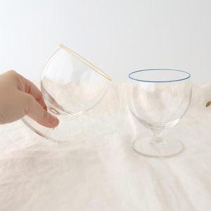 [Pair Set] POTPURRI bitte Glass Low Blue and Yellow