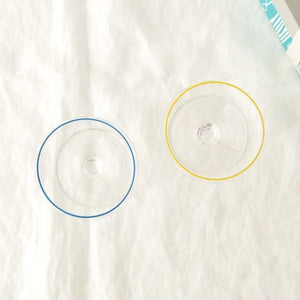 [Pair Set] POTPURRI bitte Glass Low Blue and Yellow