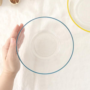 [Pair Set] POTPURRI bitte Glass Bowls Blue and Yellow 17cm/7in