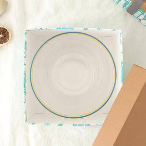 [Pair Set] POTPURRI bitte Glass Bowls Blue and Yellow 17cm/7in