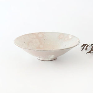 Round Flat Bowl Kohiki 19.5cm/7.7in | Mino Ware