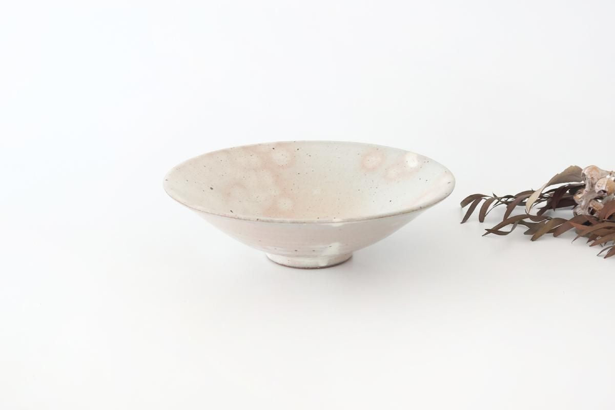 Round Flat Bowl Kohiki 19.5cm/7.7in | Mino Ware