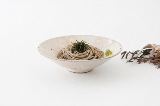 Round Flat Bowl white 19.5cm/7.7in | Mino Ware