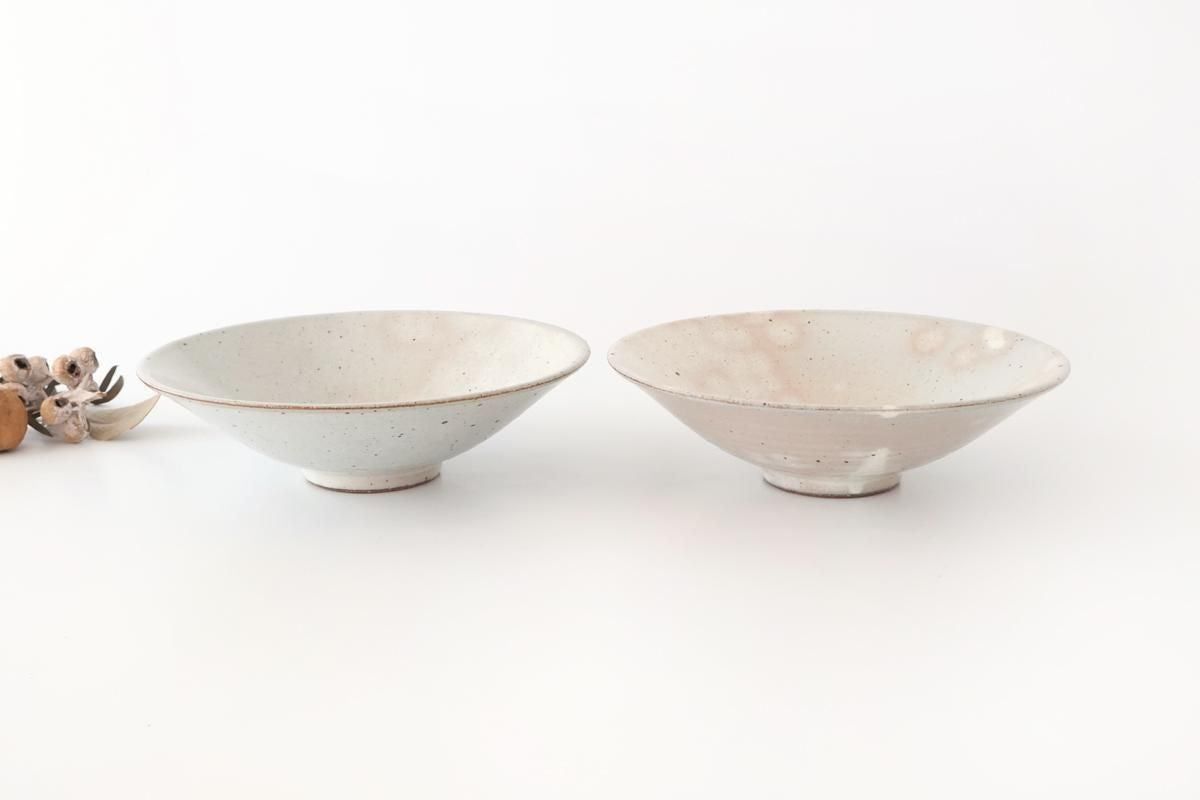 Round Flat Bowl Kohiki 19.5cm/7.7in | Mino Ware