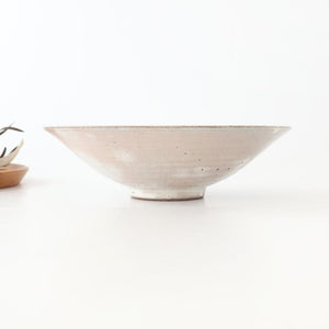 Round Flat Bowl Kohiki 19.5cm/7.7in | Mino Ware