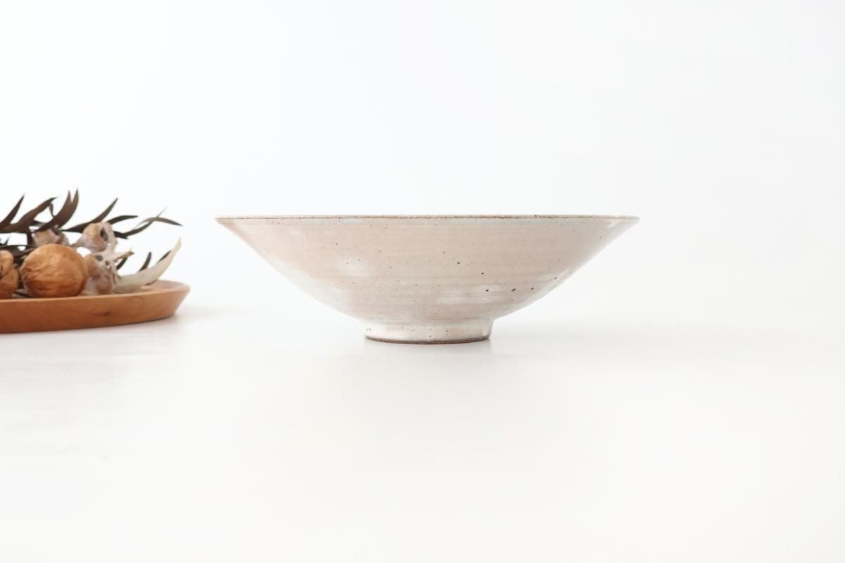 Round Flat Bowl Kohiki 19.5cm/7.7in | Mino Ware