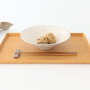 Round Flat Bowl Kohiki 19.5cm/7.7in | Mino Ware