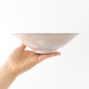 Round Flat Bowl Kohiki 19.5cm/7.7in | Mino Ware
