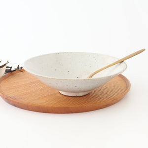 Round Flat Bowl Kohiki 19.5cm/7.7in | Mino Ware