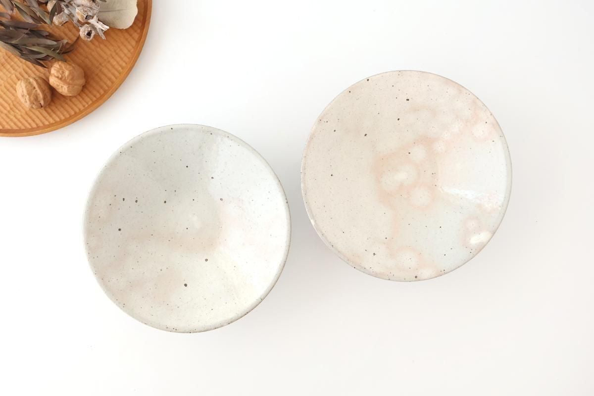 Round Flat Bowl Kohiki 19.5cm/7.7in | Mino Ware