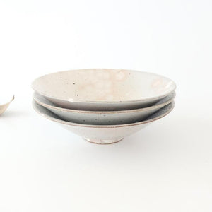 Round Flat Bowl Kohiki 19.5cm/7.7in | Mino Ware