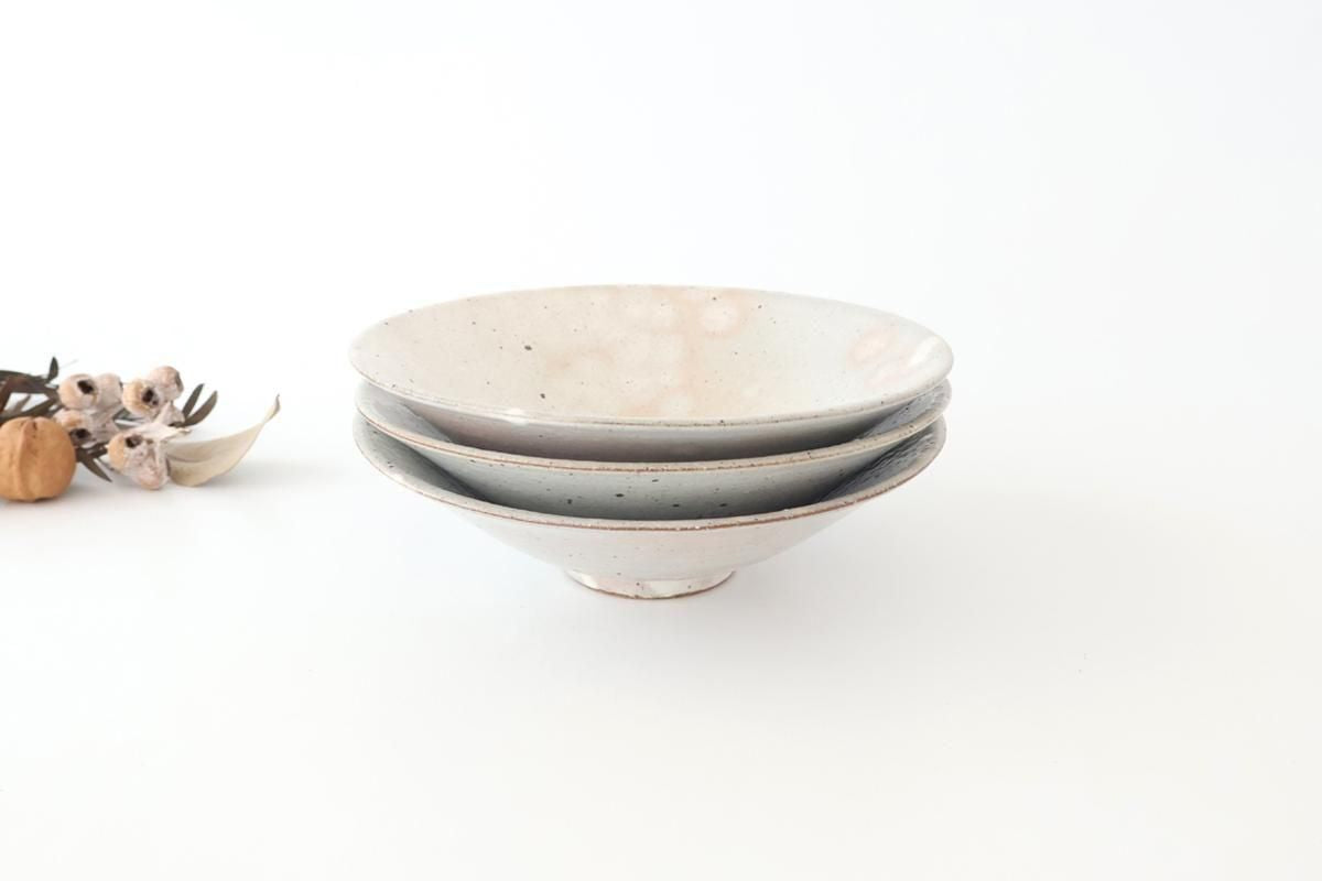 Round Flat Bowl Kohiki 19.5cm/7.7in | Mino Ware