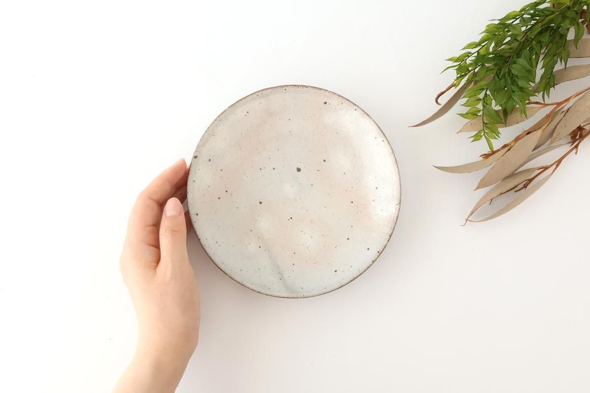 Round Plate Kohiki 16cm/6.3in | Mino Ware