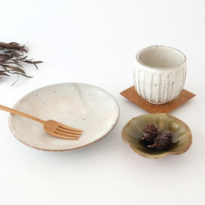 Round Plate Kohiki 16cm/6.3in | Mino Ware