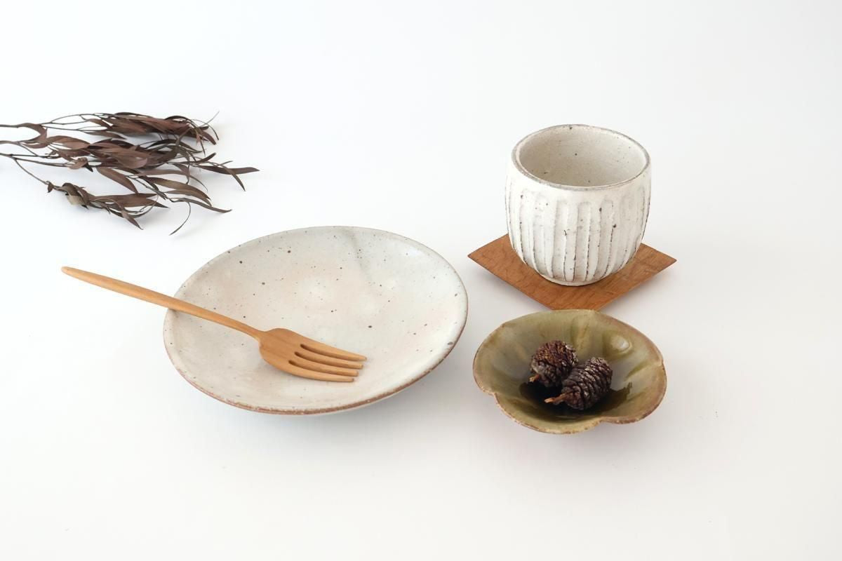 Round Plate Kohiki 16cm/6.3in | Mino Ware