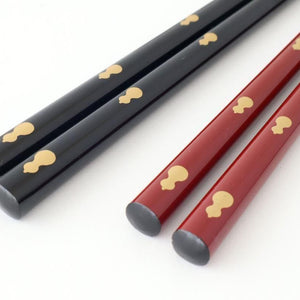 [Pair set] KORINDO Chopsticks and Chopstick Rests Gourd Pattern