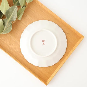 Kutani Bitoen Plate Kimono Design 1 9.5㎝/7.7in | Kutani Ware