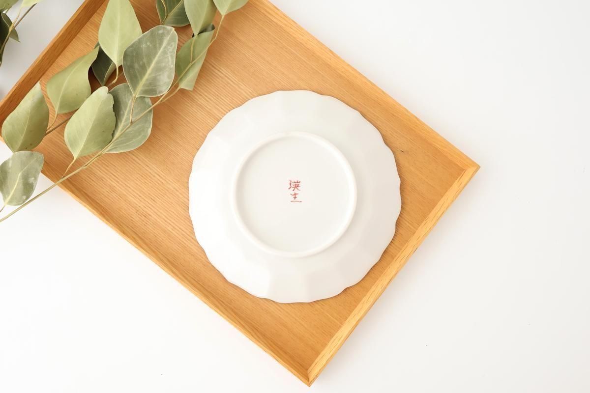 Kutani Bitoen Plate Kimono Design 1 9.5㎝/7.7in | Kutani Ware