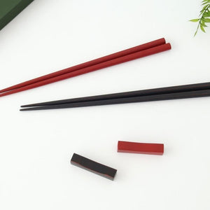 [Pair set] KORINDO Chopsticks and Chopstick Rests Black and Red