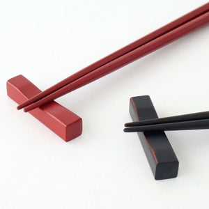 [Pair set] KORINDO Chopsticks and Chopstick Rests Black and Red