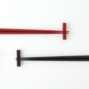 [Pair set] KORINDO Chopsticks and Chopstick Rests Black and Red