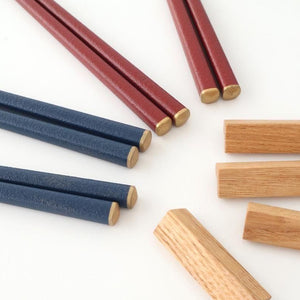 [Pair set] KORINDO Chopsticks and Chopstick Rests Black/Red with Gold Lines