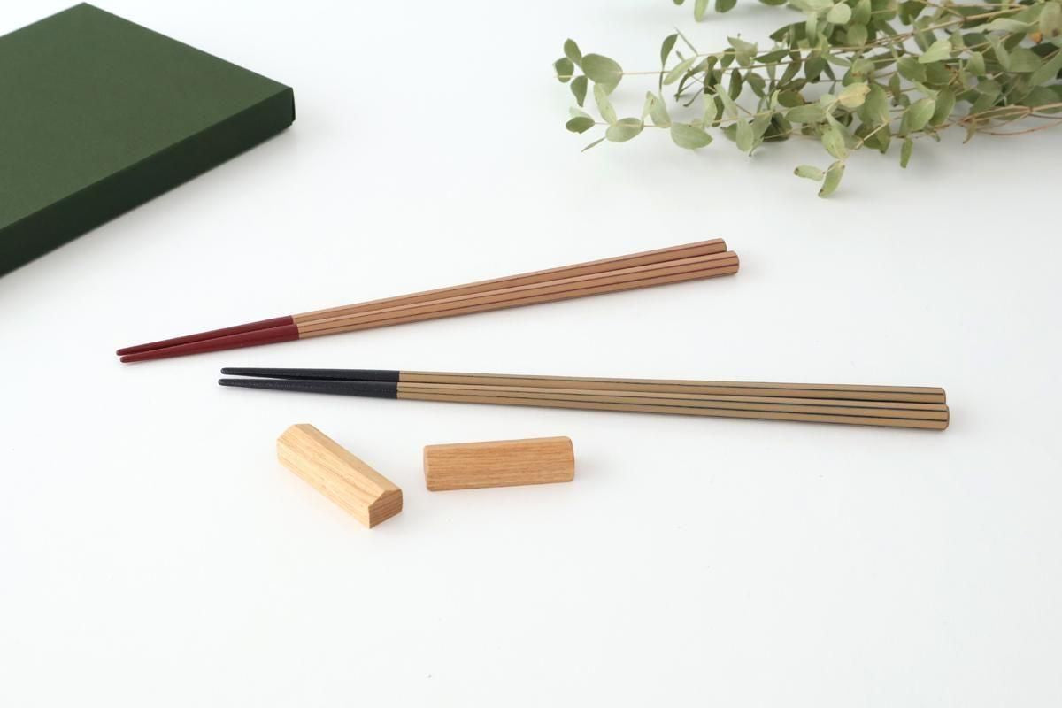 [Pair set] KORINDO Chopsticks and Chopstick Rests Stripes Design