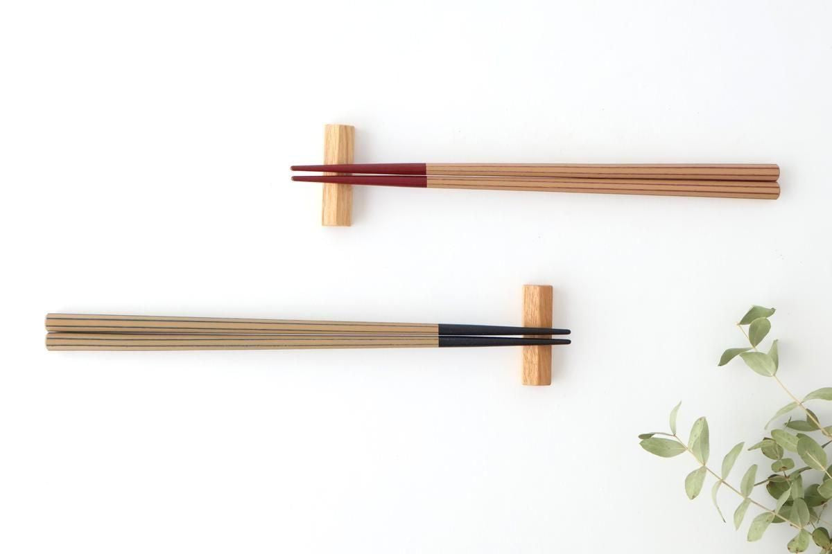 [Pair set] KORINDO Chopsticks and Chopstick Rests Stripes Design