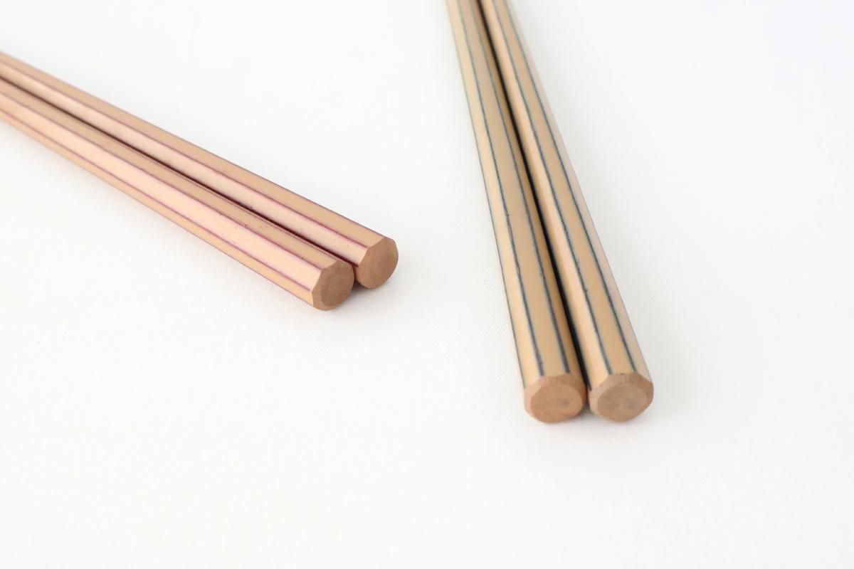 [Pair set] KORINDO Chopsticks and Chopstick Rests Stripes Design