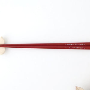 KORINDO Chopsticks Mother-of-pearl Inlay(Raden) Red 23.5cm /9.25in