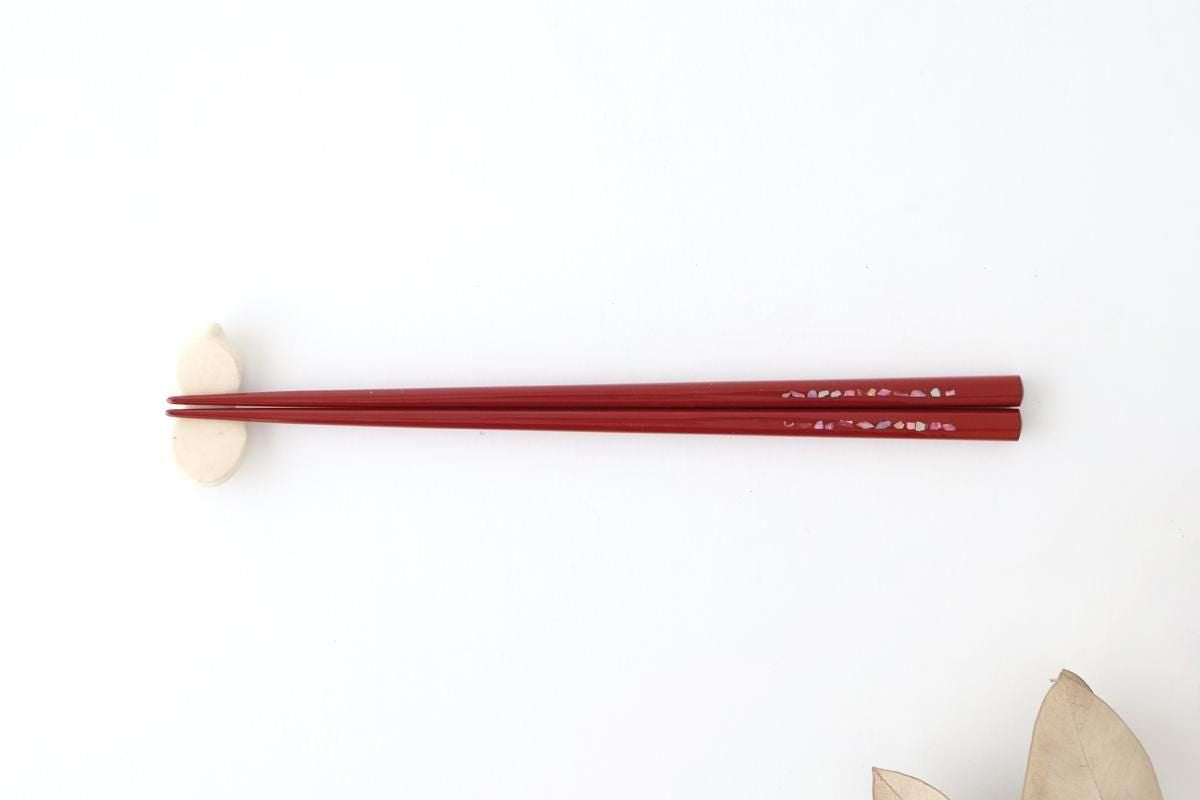 KORINDO Chopsticks Mother-of-pearl Inlay(Raden) Red 23.5cm /9.25in