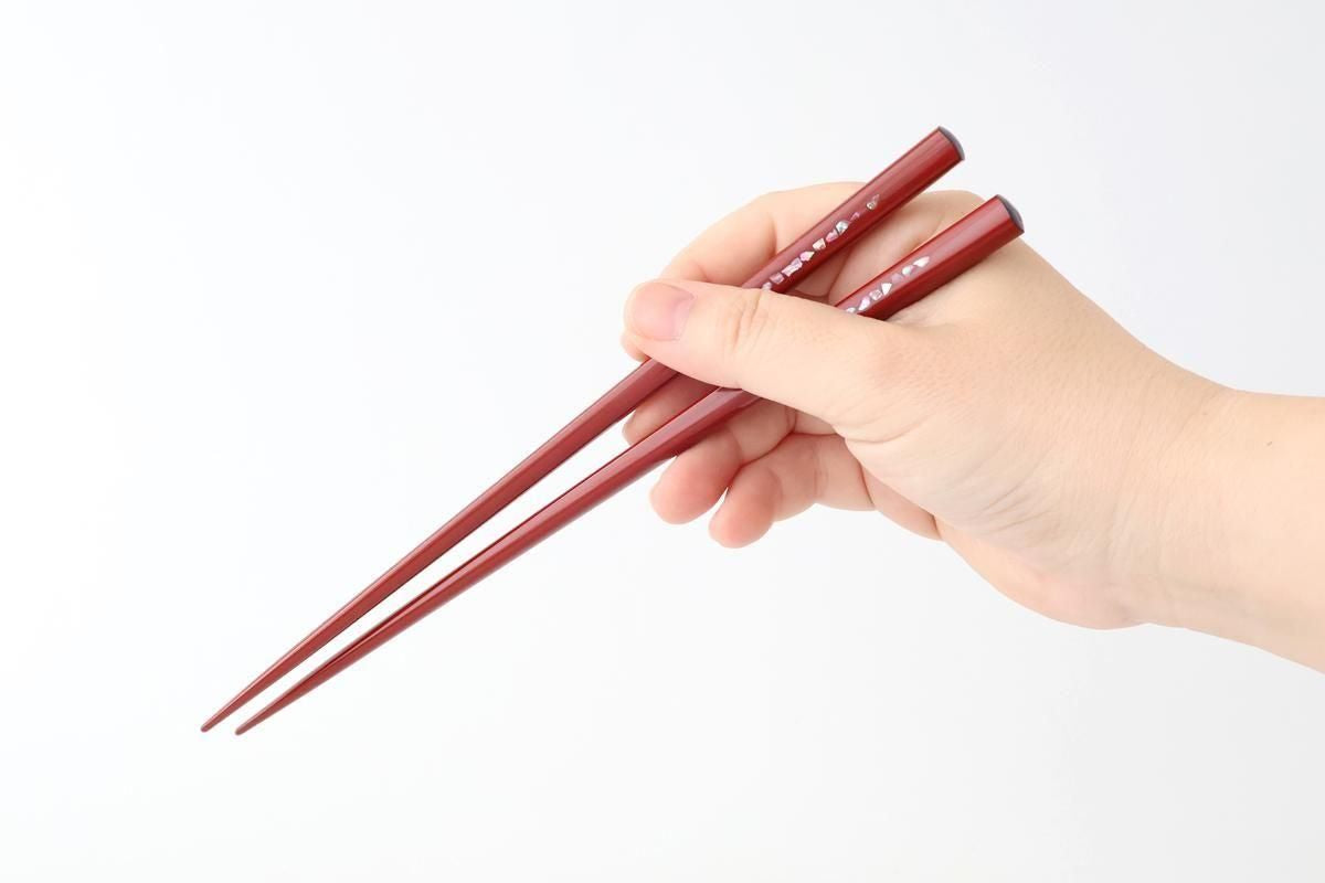 [Pair set] KORINDO Chopsticks and Chopstick Rests Mother-of-pearl Inlay(Raden)