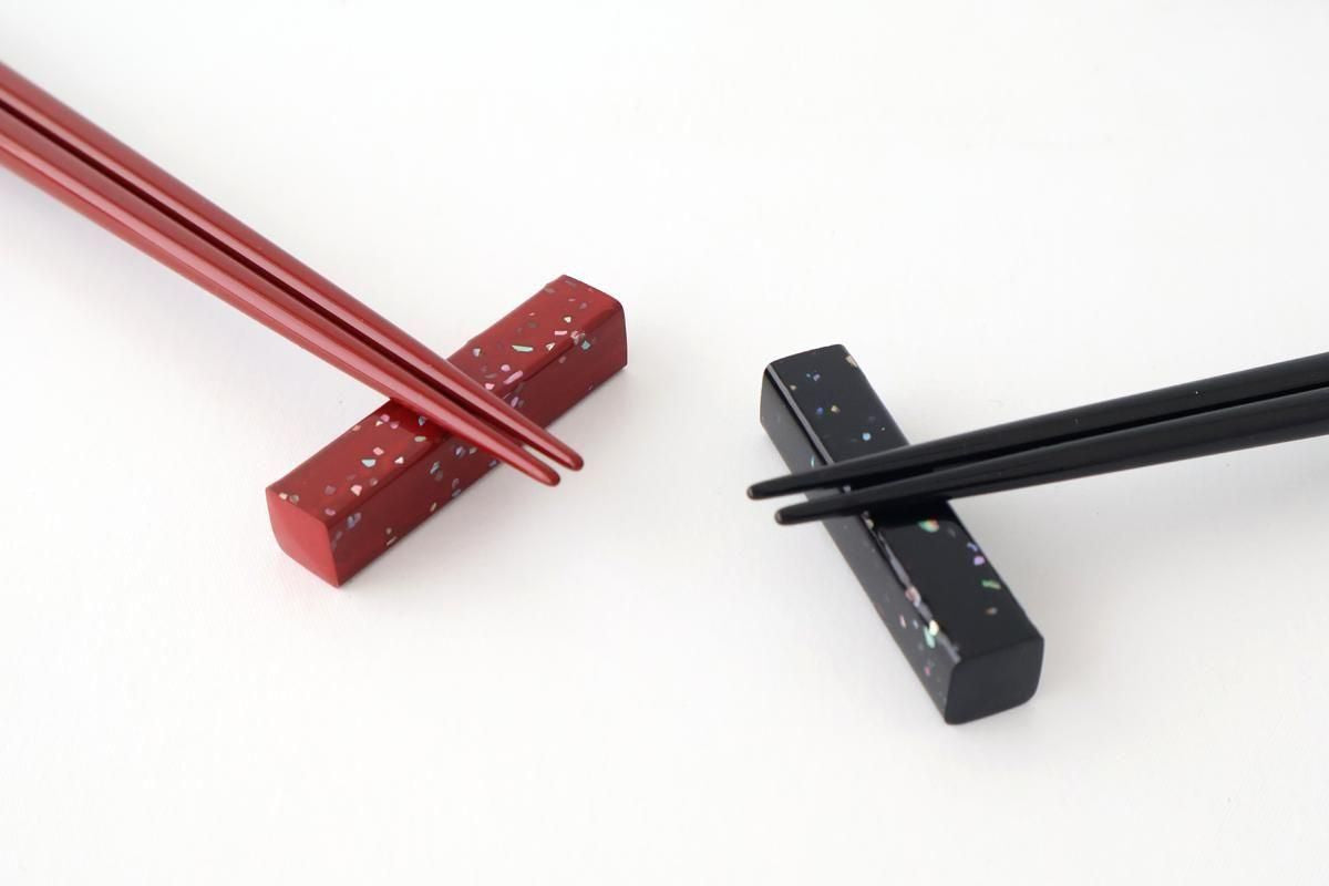 [Pair set] KORINDO Chopsticks and Chopstick Rests Mother-of-pearl Inlay(Raden)