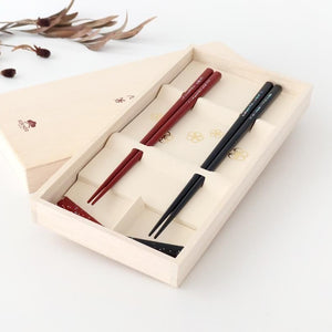 [Pair set] KORINDO Chopsticks and Chopstick Rests Mother-of-pearl Inlay(Raden)