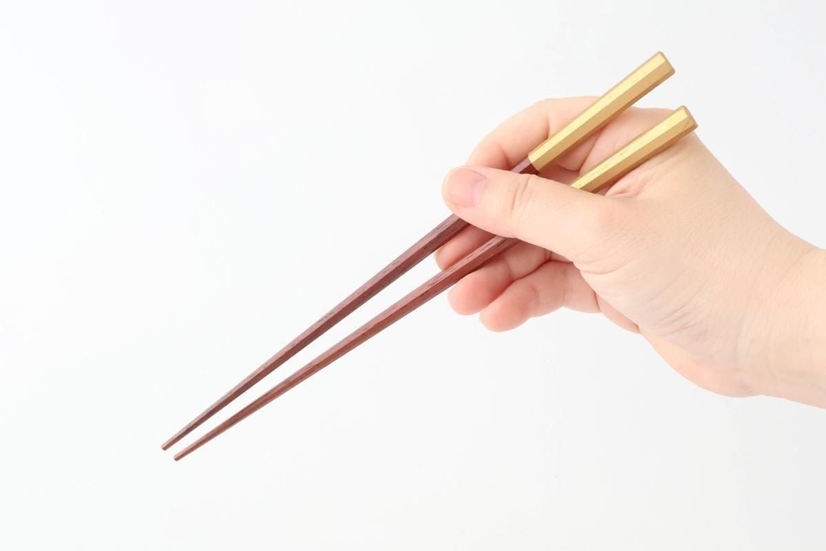 [Pair set] KORINDO Chopsticks Octagonal Tips Ebony and Rosewood