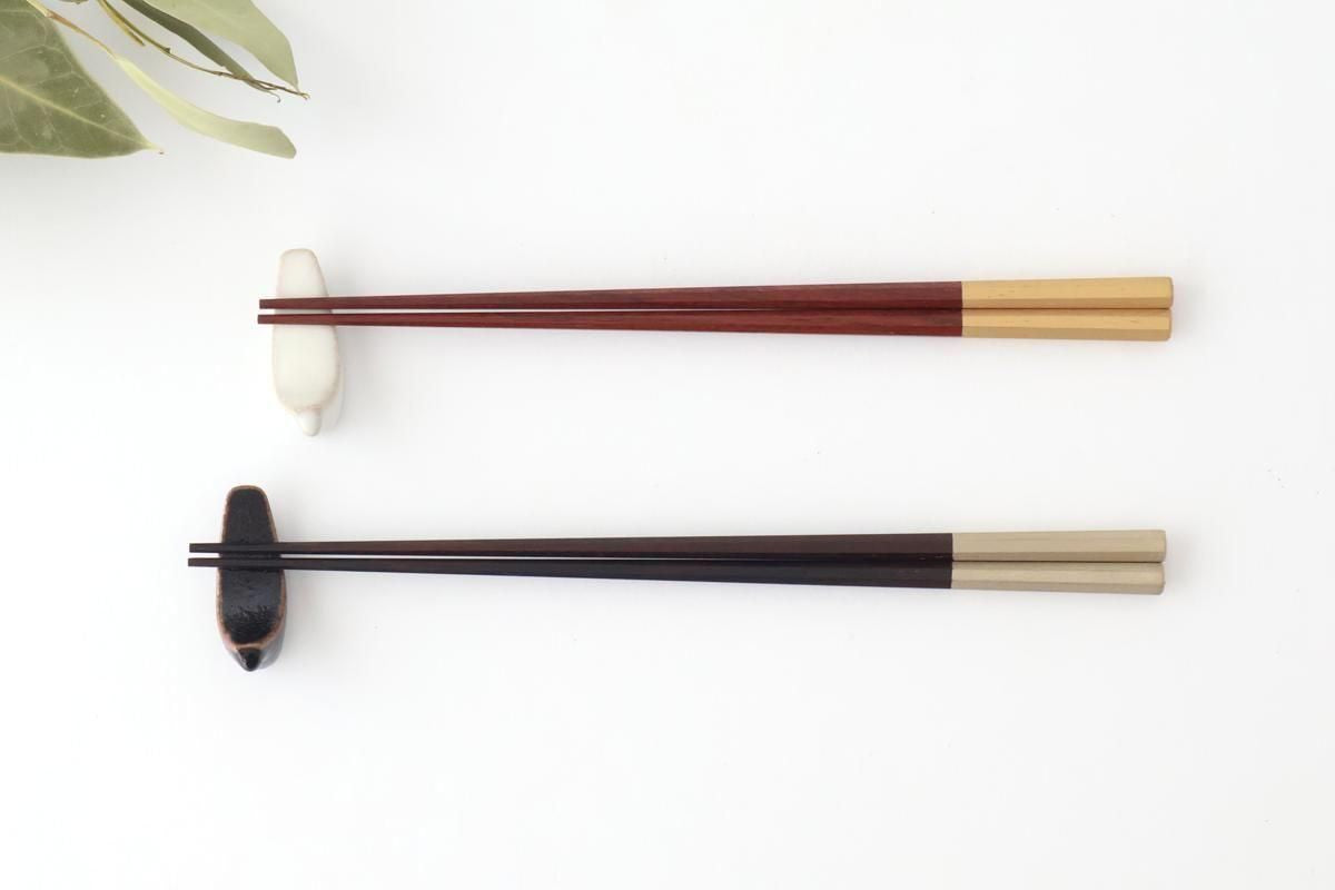 [Pair set] KORINDO Chopsticks Octagonal Tips Ebony and Rosewood