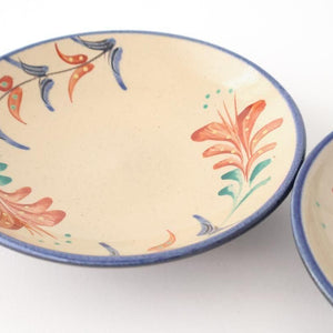 Toshin Kiln Round Plate Red Deigo 16cm/6.3in | Tsuboya Ware Yachimun