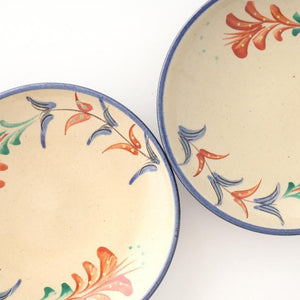 Toshin Kiln Round Plate Red Deigo 16cm/6.3in | Tsuboya Ware Yachimun