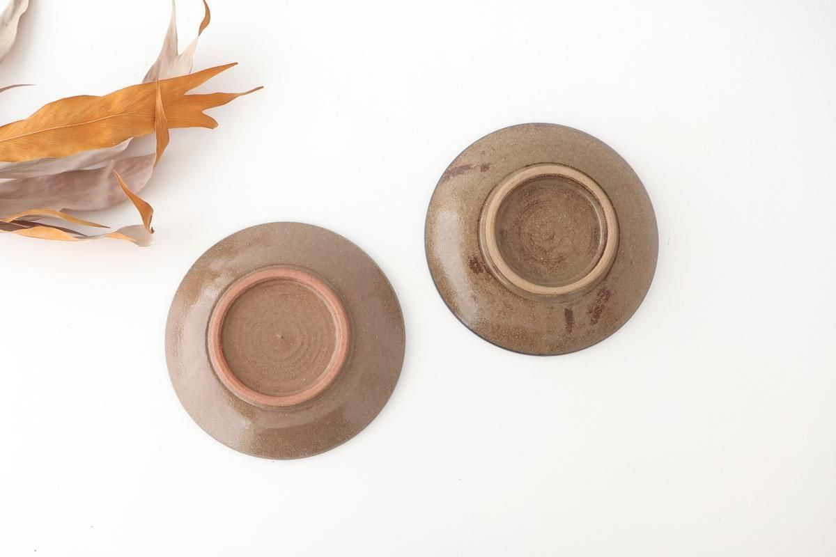 Toshin Kiln Round Plate Red Deigo 16cm/6.3in | Tsuboya Ware Yachimun