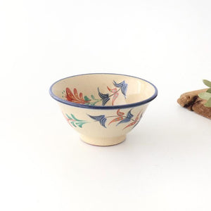 Toshin Kiln Small Bowl Red Deigo 12cm/4.7in | Kobachi Tsuboya Ware Yachimun