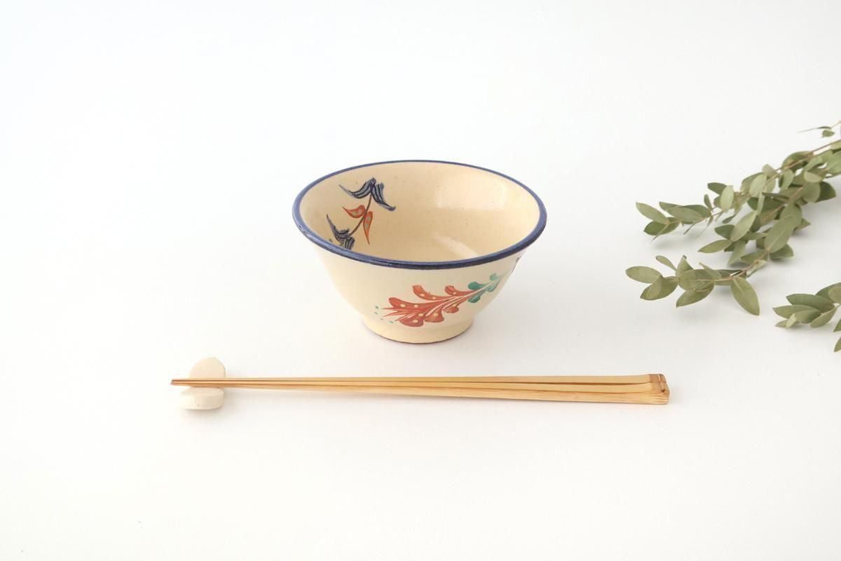 Toshin Kiln Small Bowl Red Deigo 12cm/4.7in | Kobachi Tsuboya Ware Yachimun