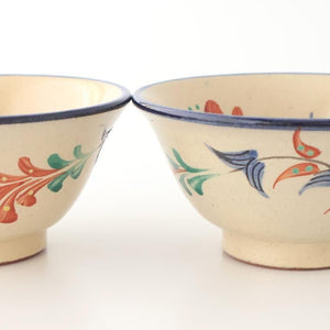 Toshin Kiln Small Bowl Red Deigo 12cm/4.7in | Kobachi Tsuboya Ware Yachimun