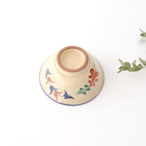 Toshin Kiln Small Bowl Red Deigo 12cm/4.7in | Kobachi Tsuboya Ware Yachimun