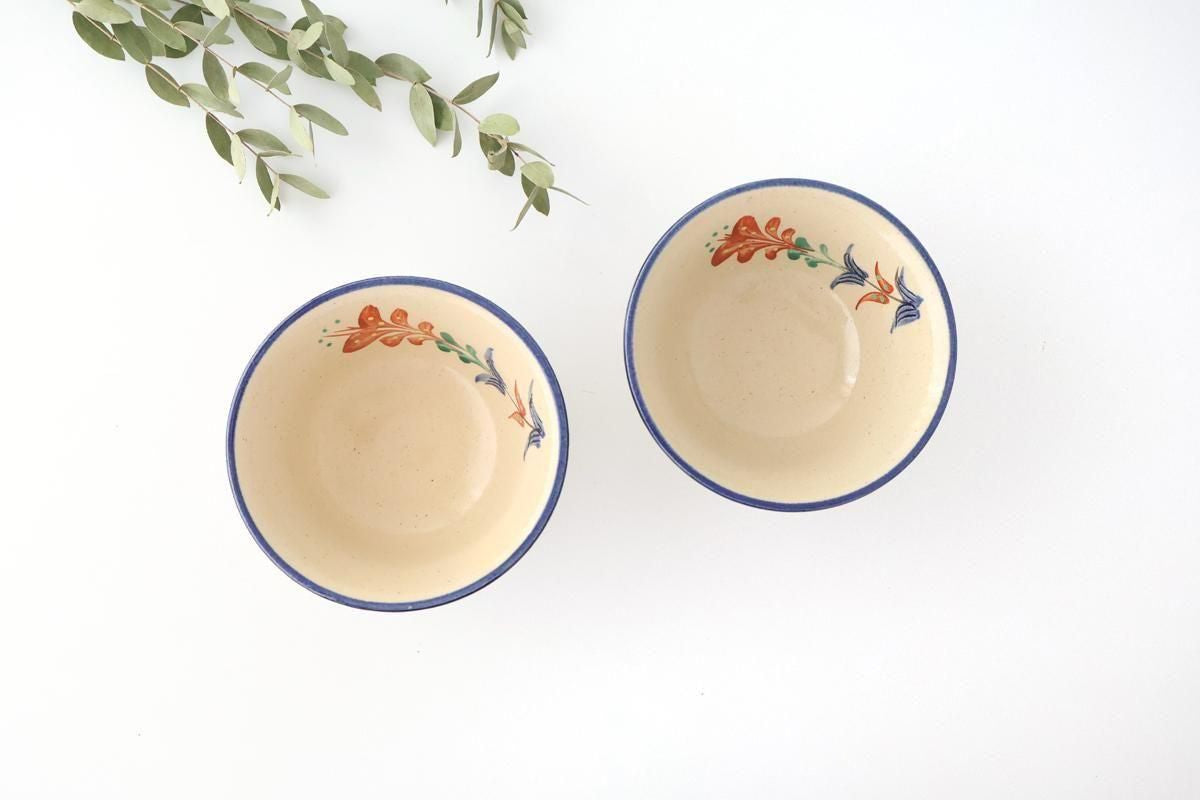 Toshin Kiln Small Bowl Red Deigo 12cm/4.7in | Kobachi Tsuboya Ware Yachimun